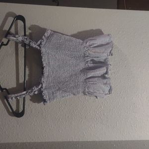 Forever 21 blue and pink crop top
